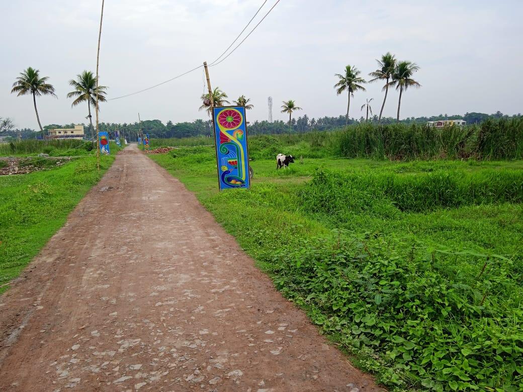Open land plot in Sonarbangla area with green surroundings